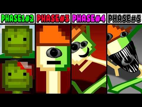All Phases in New Incredibox Sprunki Oc of Melon: From Phase 1 to Phase 5