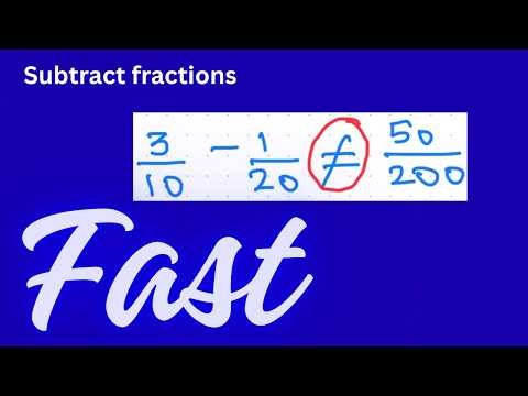Subtracting Fractions Made Easy | Same & Different Denominators | Cross Multiplication + LCM