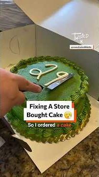 Fixing A Store Bought Cake 😮‍💨 #CakeFix #CakeDisaster #BakingHacks