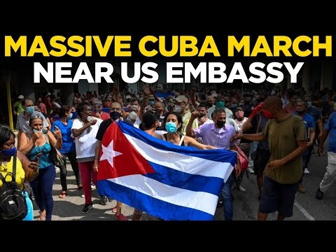 CUBA PROTESTS LIVE | Thousands March On U.S. Embassy In Havana In State-Organized Rally | World News