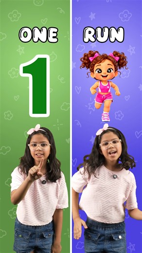 Learn Counting with Rhyming Words 🔢 | 1 to 10 Numbers for Kids | Adi Connection #shorts