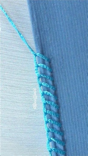 viral blue lace lock design hand embroidery🔥🩵🩵