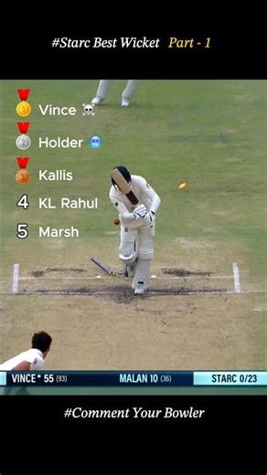 Top 5 Mitchell Starc Wickets That Shocked The World Part - 1 #shorts #cricket