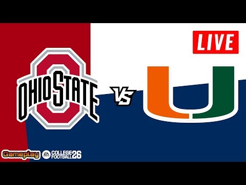 🎮PS5 GAMEPLAY : Ohio State vs Miami | EA Sports College Football 26