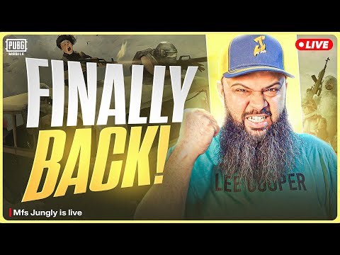 LIVE 🔥 I AM BACK MFS ARMY ❄️ PUBG Mobile