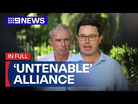 IN FULL: Coalition splits for a second time in less than a year | 9 News Australia