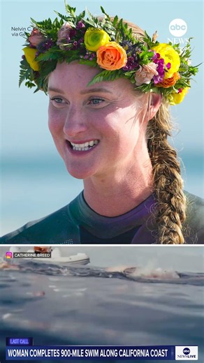 Woman makes history as 1st person to swim entire California coastline