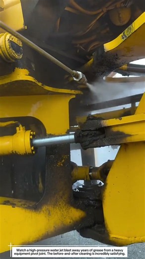 Years of Grease Gone in Seconds | Heavy Equipment Pressure Wash
