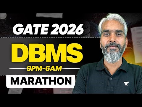 GATE 2026 DBMS PART 02🔥 | Complete DBMS in One Night (9PM–6AM) | Vishal Rawtiya Sir