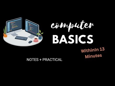 COMPUTER BASICS NOTES + PRACTICAL || MUST WATCH🔥🔥 || FOR BEGINNERS #computereducation #computer
