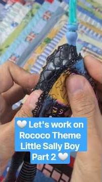 🖤 I Made a Rococo Outfit for Little Boy Sally! 🧵💙 #Shorts #monsterhigh #thenightmarebeforechristmas