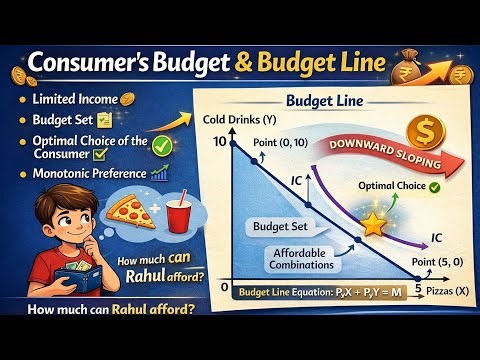 Consumer’s Budget Complete Chapter | Budget Line, Budget Set&Formula | Class 12 Economics Explained