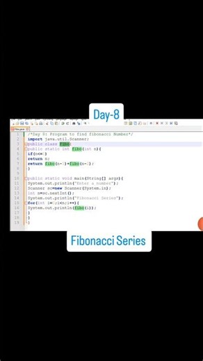 Can You Solve This Java Fibonacci Question in 60 Seconds? ⏱️ #Shorts