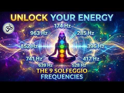 All 9 Solfeggio Frequencies | Full Body Detox & Aura Cleansing Music | Healing Frequencies
