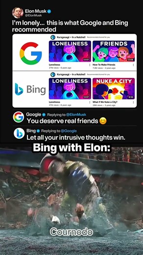 Google vs Bing When You're Lonely💀😭