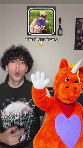Is buddy the unicorn downbad Mario 67 filter test #fyp #xyz #comedy #viral