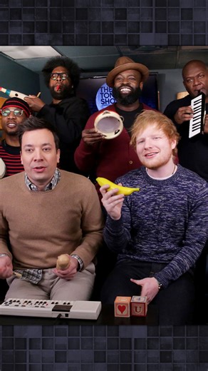 #EdSheeran, Jimmy & #TheRoots sing “Shape of You” with Classroom Instruments 🥁 #FallonFlashback Original Air Date: February 27th, 2017 | The Tonight Show Starring Jimmy Fallon