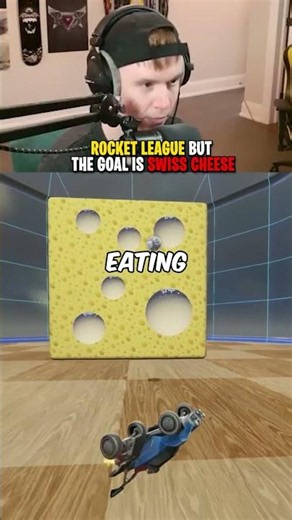 Rocket League but the goals are Swiss Cheese! #rocketleague #rl