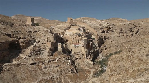 Drone Tour of Mar Saba, the Ancient Monastery in the Kidron