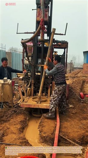 How a Deep Water Well is Drilled! Adding Drill Pipes to Go Deeper | Amazing Process