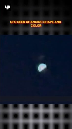 UFO Caught On Camera changing Shape and Color! #trending #lab360 #alien #shorts
