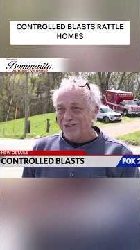 Controlled blasts rattle homes