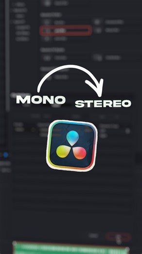 Mohamed-Mansour Melouli on Instagram: "Convert your audio from mono to stereo in DaVinci Resolve If your voice sounds narrow or stuck in the center, it’s probably because your clip is set to mono. Switching it to stereo gives you a more natural, balanced sound, especially for voiceovers and talking-head videos. – On the Edit page, select your audio clip – Right-click and choose Clip Attributes – Go to the Audio tab – In Format, change Mono to Stereo – Under Source Channel, select Embedded Channe