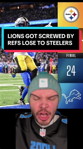 Lions Referee Controversy: Lost Game Against Steelers
