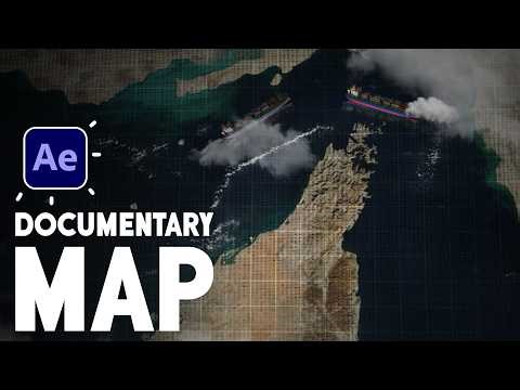Documentary MAP Animation in After Effects Tutorials