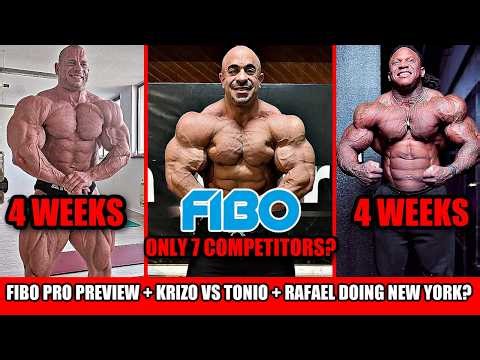 FIBO Pro Lineup, Only 7 Competitors? + Krizo Vs Tonio 4 Weeks Out + Will Rafael Compete in New York?