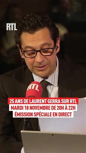 Special evening: Laurent Gerra's 25th anniversary on RTL on November 18th