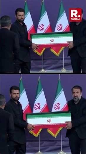 Khamenei's 14 Month Old Granddaughter's Coffin Brought For Funeral Prayer