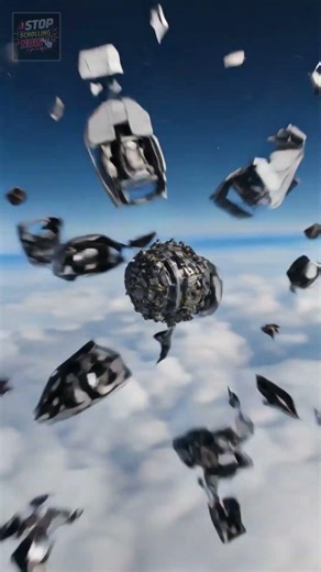Spaceship Explosion Rewind 🚀💥 #scifi #spaceship #cinematic #vfx #space #viral