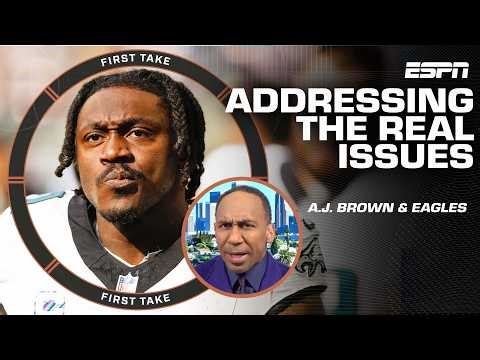 Stephen A.’s TIRED of dancing around the ‘real’ issues with A.J. Brown and the Eagles 👀 | First Take
