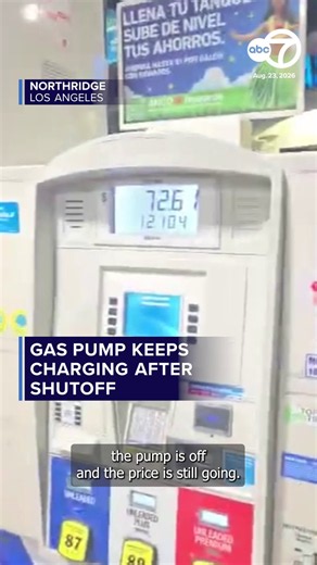 A driver said a gas pump continued charging after the nozzle shut off at an Arco station in Northridge over the weekend. https://t.co/9Jy2AJ4sJb https://t.co/honJmRr3L2