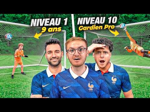 Affronter des gardiens de foot du niveau 1 à 10 (ft. Wartek & Fabi1)