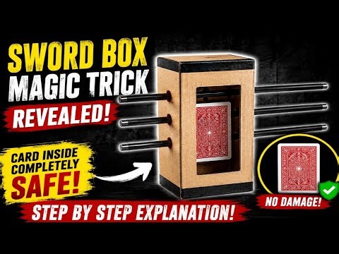 Magicians Secret Sword Box Trick Revealed! Amazing Cardboard Illusion Tutorial #45
