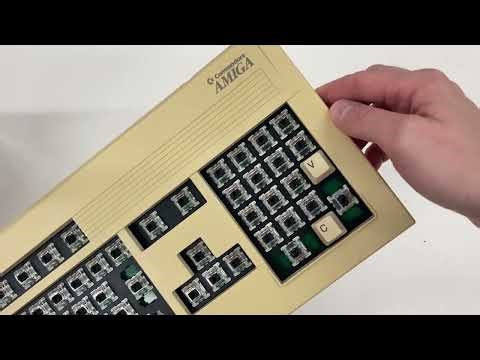 The New Amiga Mechanical Keyboard — Fitting test on ext shells