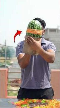 I Made This Watermelon Burst 😱 #shortsfeed #experiment #task24hours