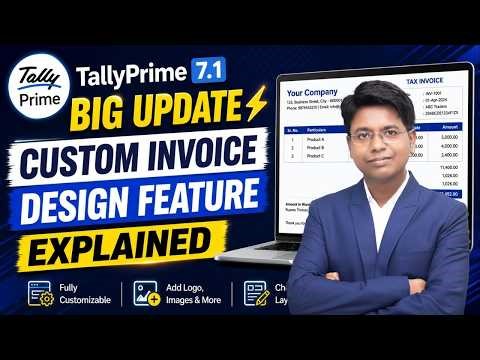 Big Change in TallyPrime! Custom Invoice Design Update 7.0