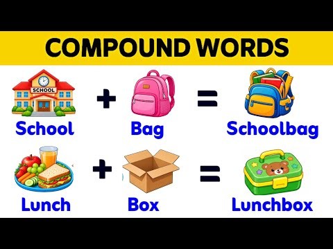 Compound words | Compound words in English | Learn compound words | English grammar #compoundwords