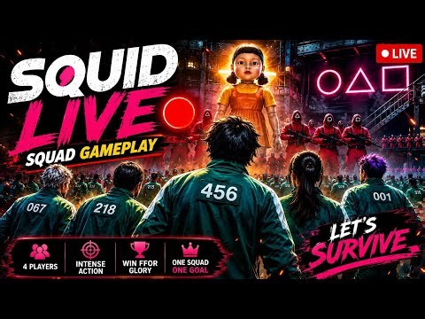 O GO MA.(SQUID GAME PLAY)- Hindi squid game : Live Stream