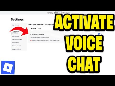 How To Activate Voice Chat In Roblox