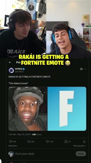 Rakai is getting a Fortnite emote 😭