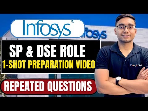 Infosys SP & DSE Biggest Hiring | 1-Shot Preparation video | Repeated Questions