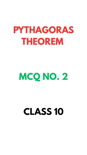 mahaclass10 on Instagram: "PYTHAGORAS THEOREM | MCQ NO. 2 | CLASS 10 In this reel, learn how to find the hypotenuse when the sum of the squares of the other two sides is given! We use the classic Pythagoras Theorem: 👉 a² + b² = c² Given a² + b² = 169, we get c² = 169 ⟹ c = 13 ✅ Perfect for Class 10 students (SSC Maharashtra Board) revising Geometry. Pythagoras theorem class 10, pythagoras theorem short trick, hypotenuse formula, right angled triangle, class 10 maths geometry, ssc maharashtra bo