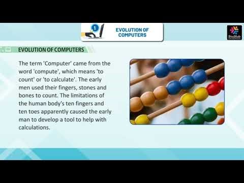 STUHUB ROBO COMPUTER CLASS 5 CHAPTER 1 EVOLUTION OF COMPUTERS