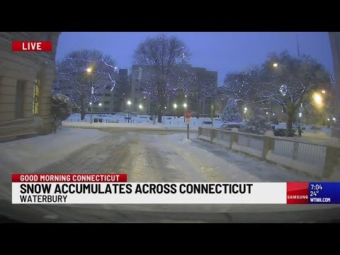 Cleanup underway as some parts of Connecticut get more than 8 inches of snow