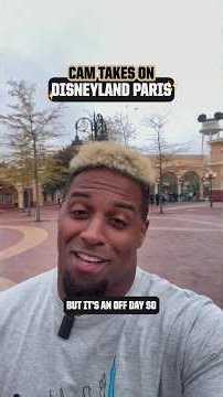 Cam Jordan Explores Disneyland Paris 🏰 #saints #nfl #shorts