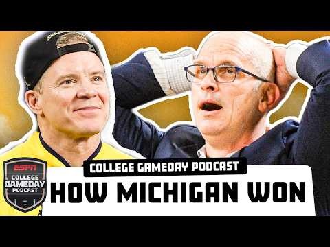 Michigan DENIES UConn, Claims Title + UNC Hires Mike Malone | College GameDay Podcast